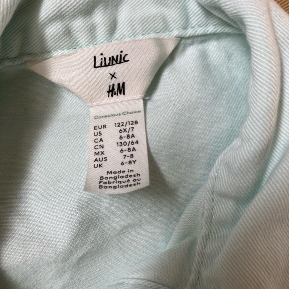 Artsy mint green jacket for girls size 7 - Picture 5 of 7